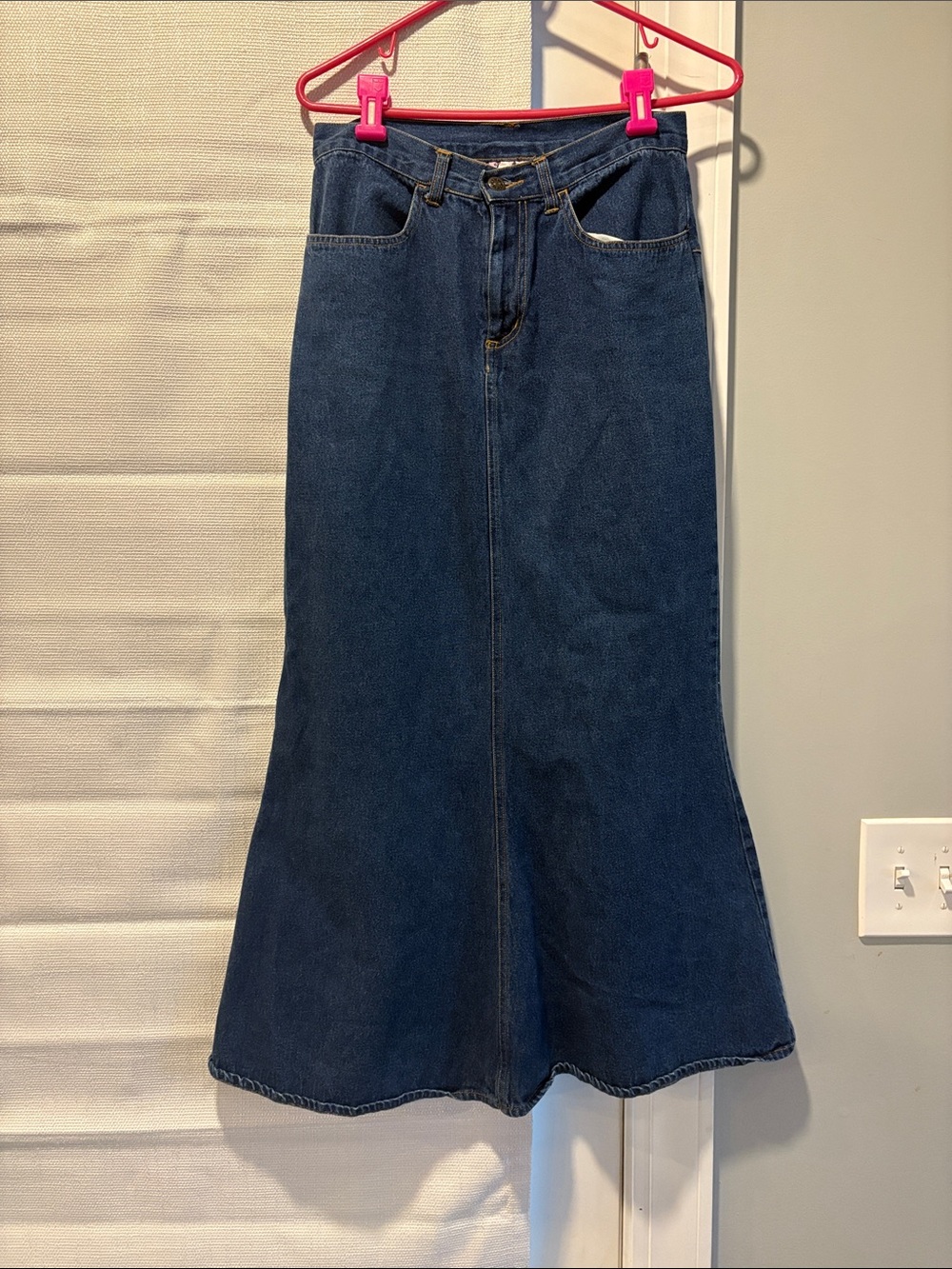 Y2K S.L.A. Vintage Dark Blue Denim Maxi Skirt